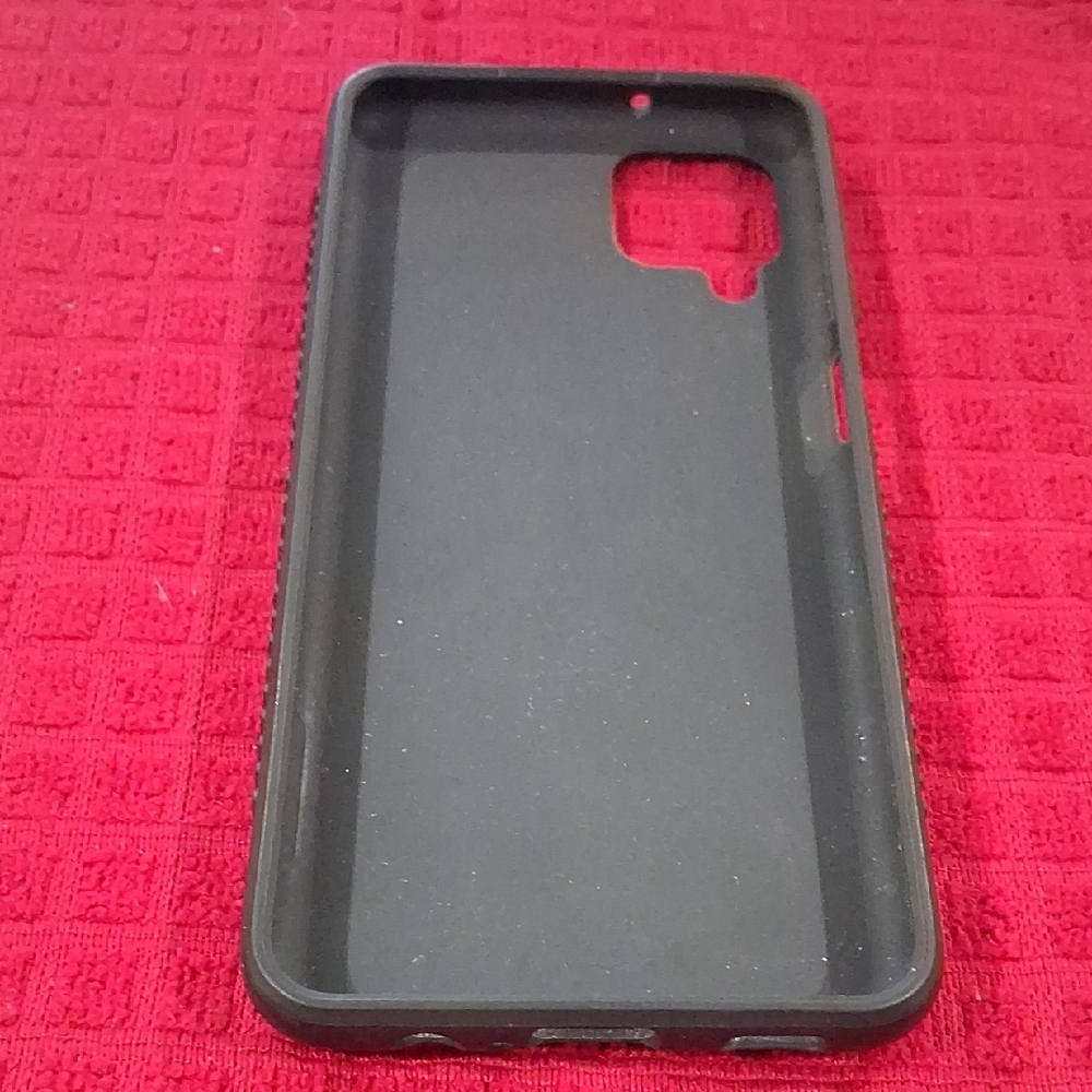 Onn Samsung Galaxy A12 Slim Rugged Black Phone Case